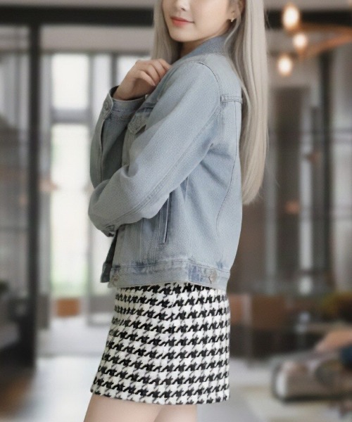 cammie スカート 千鳥柄台形ミニスカート : ZOZOTOWN Yahoo!店 - 通販