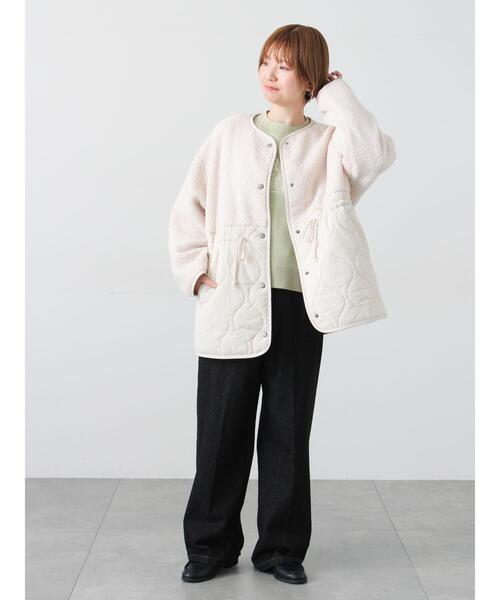 Lugnoncure（ルノンキュール） コート アウター ボアキルト切替コート