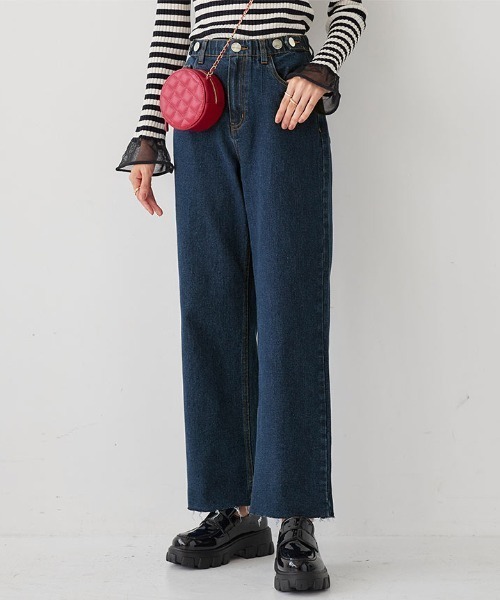 [KOBE LETTUCE] Denim брюки M голубой женский 