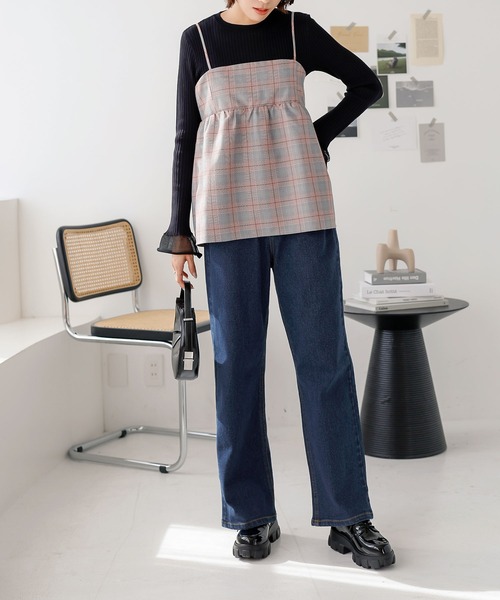 [KOBE LETTUCE] Denim брюки M голубой женский 