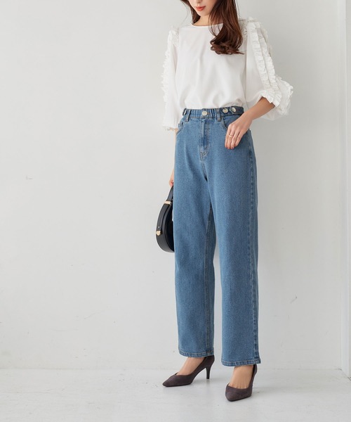 [KOBE LETTUCE] Denim брюки M голубой женский 