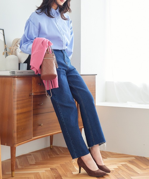 [KOBE LETTUCE] Denim брюки M голубой женский 