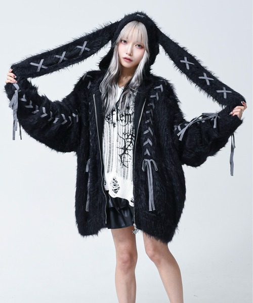 REFLEM（レフレム） パーカー 「REFLEM/レフレム」うさ耳フェザー