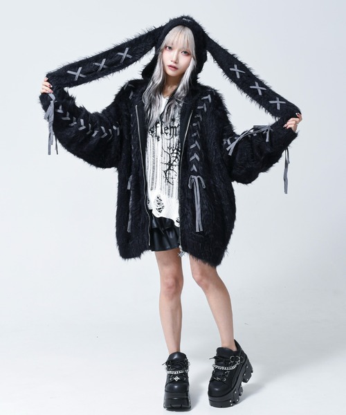 REFLEM（レフレム） パーカー 「REFLEM/レフレム」うさ耳フェザー