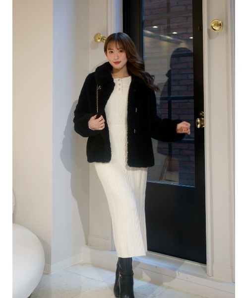 Her lip to ワンピース Cecily Cable Knit Dress : ZOZOTOWN Yahoo!店