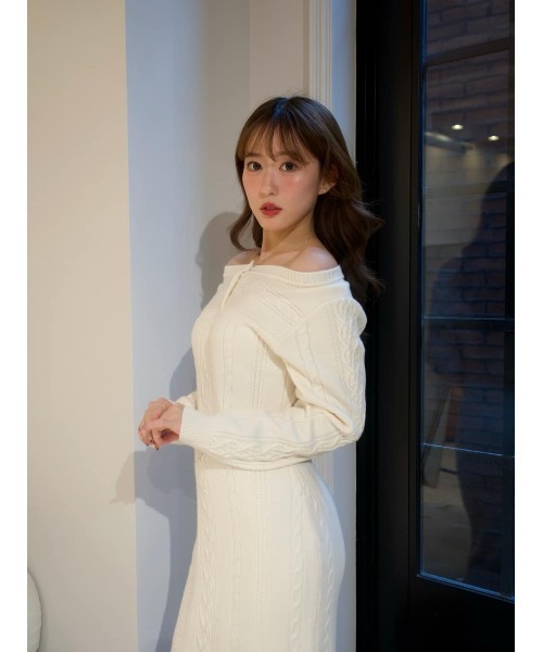 Her lip to ワンピース Cecily Cable Knit Dress : ZOZOTOWN Yahoo!店