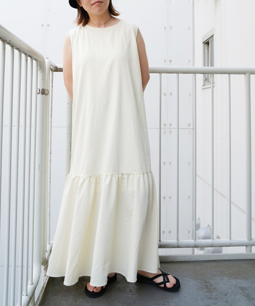 「VENCEEXCHANGE」 ノースリーブワンピース FREE オレンジ レディース_画像7