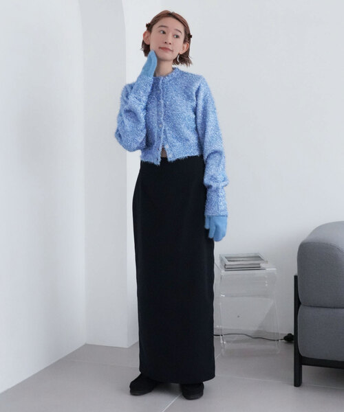 「SLOBE citron.」 手袋 FREE サックスブルー レディース_画像7