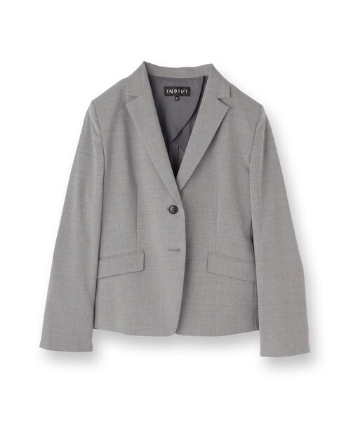 INDIVI（インディヴィ） スーツ 「ウール混／スーツ」テーラードカラー