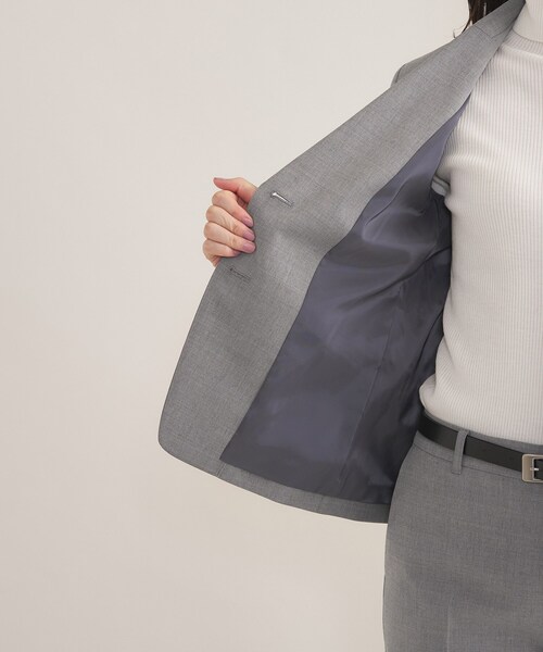 INDIVI（インディヴィ） スーツ 「ウール混／スーツ」テーラードカラー