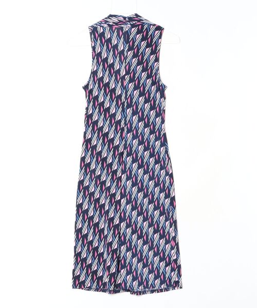「EGERIE」 ペイズリーノースリーブワンピース - ネイビー レディース_画像2