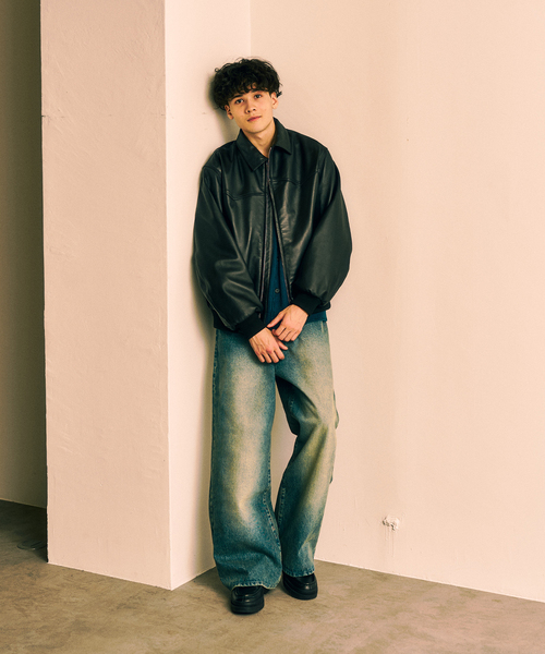 417 EDIFICE（フォーワンセブンエディフィス） 革ジャン ライダース