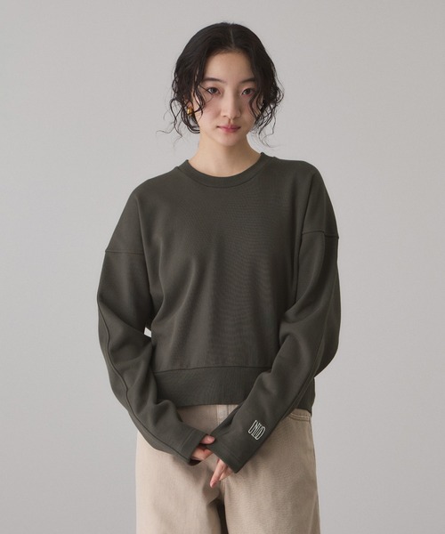 ADAM ET ROPE'（アダムエロペ） tシャツ ロゴフォルムスウェット