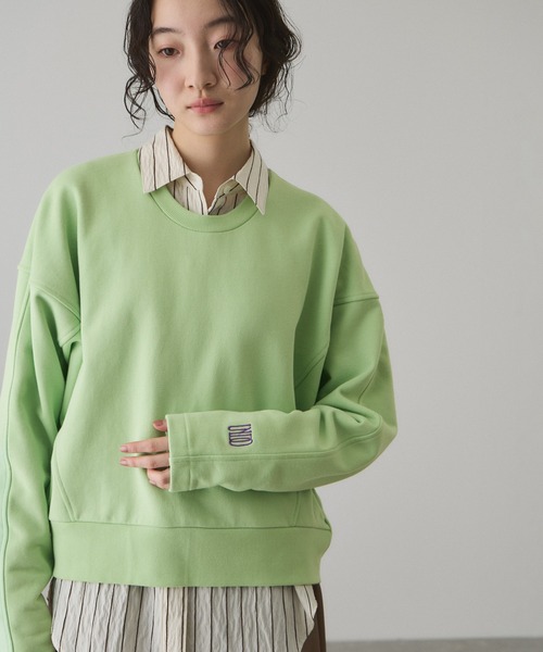 ADAM ET ROPE'（アダムエロペ） tシャツ ロゴフォルムスウェット