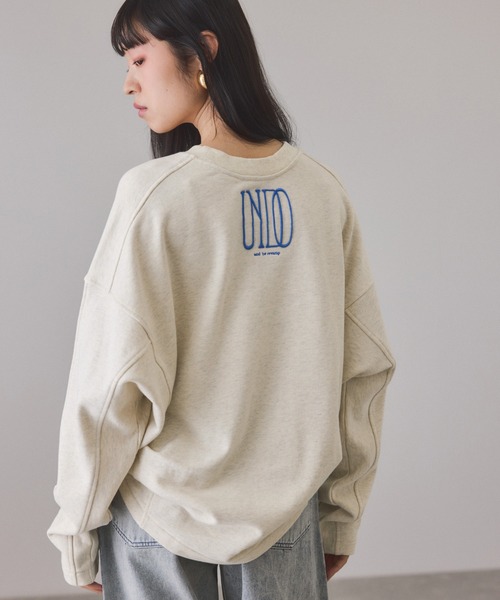 アダムエロペ EMBROIDERY SWEATSHIRT トレーナー ADAM ET ROPÉ FEMME(アダム エ ロペ ファム) / 【VIOLETTE ROOM for