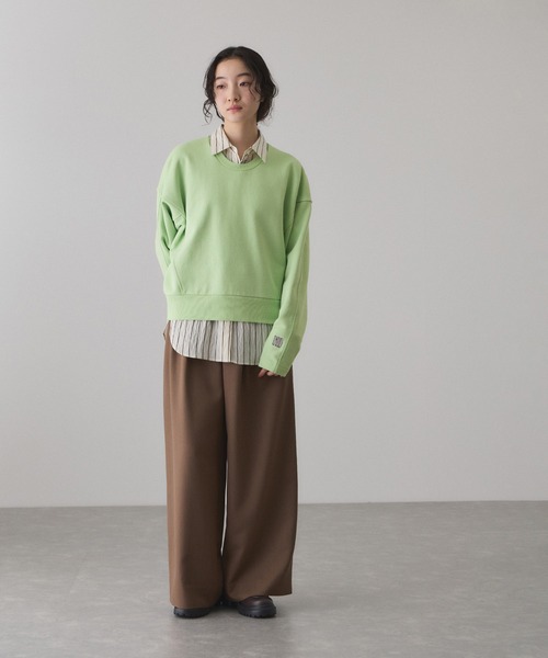 ADAM ET ROPE'（アダムエロペ） tシャツ ロゴフォルムスウェット