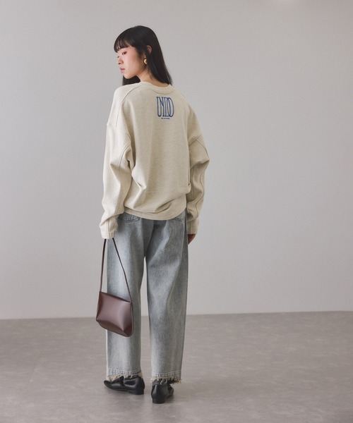 ADAM ET ROPE'（アダムエロペ） tシャツ ロゴフォルムスウェット
