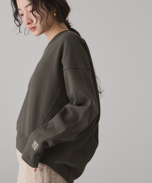 ADAM ET ROPE'（アダムエロペ） tシャツ ロゴフォルムスウェット