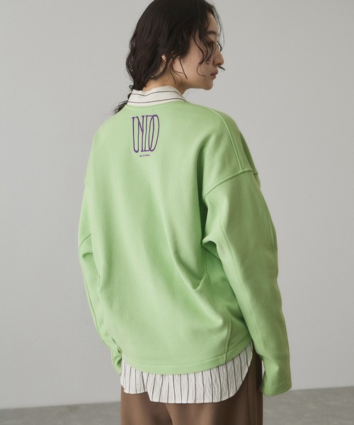 ADAM ET ROPE'（アダムエロペ） tシャツ ロゴフォルムスウェット