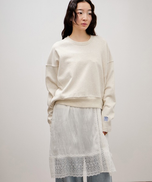 ADAM ET ROPE'（アダムエロペ） tシャツ ロゴフォルムスウェット