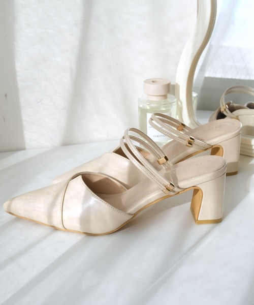 AmiAmi（アミアミ） サンダル 2WAY ポインテッドトゥミュール