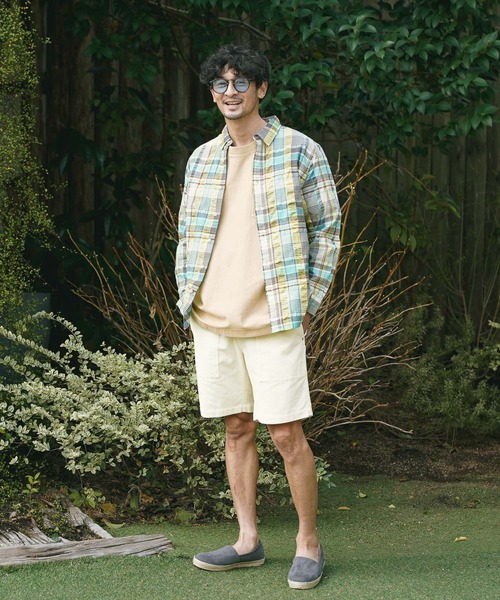 「BAYFLOW」 ハーフパンツ MEDIUM チャコールグレー メンズ_画像2