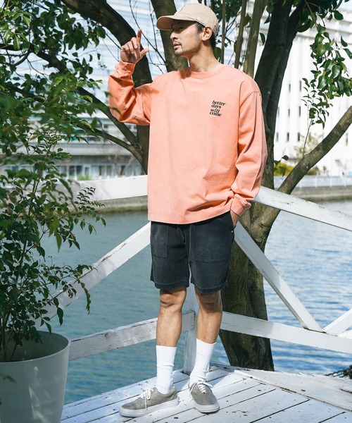 「BAYFLOW」 ハーフパンツ MEDIUM チャコールグレー メンズ_画像3