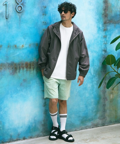 「BAYFLOW」 ハーフパンツ MEDIUM チャコールグレー メンズ_画像5