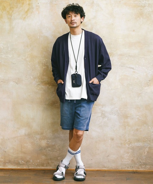 「BAYFLOW」 ハーフパンツ MEDIUM チャコールグレー メンズ_画像6