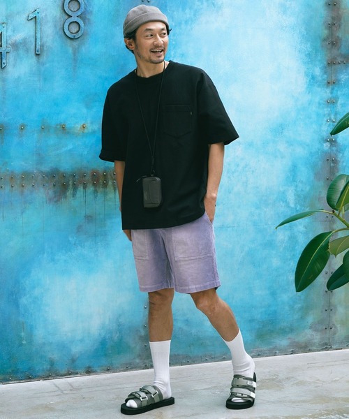 「BAYFLOW」 ハーフパンツ MEDIUM チャコールグレー メンズ_画像8