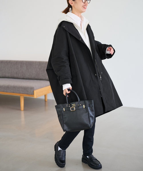 FRAMeWORK ブラック コート FRAMeWORK（フレームワーク） ステンカラーコート コート 「追加