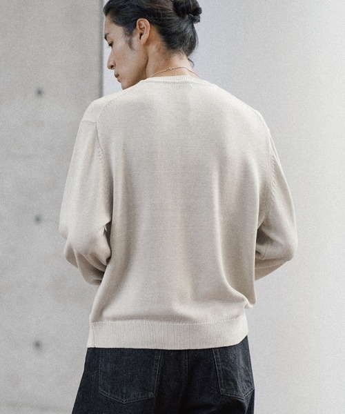 WYM LIDNM セーター ニット SILK BLEND V-NECK KNIT メンズ レディース