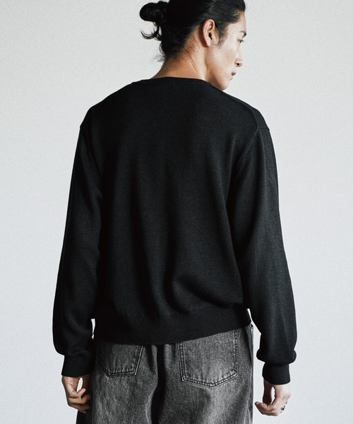 セーター ニット SILK BLEND V-NECK KNIT メンズ レディース | WYM LIDNM | 15