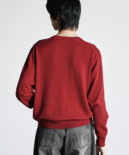 セーター ニット SILK BLEND V-NECK KNIT メンズ レディース | WYM LIDNM | 21