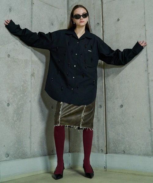 JOSE MOON（ジョゼムーン） ブラウス シャツ PAJAMAS BIJOU SHIRT