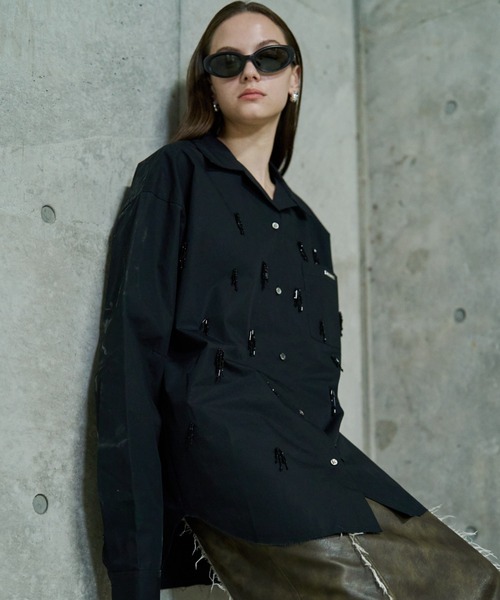 JOSE MOON（ジョゼムーン） ブラウス シャツ PAJAMAS BIJOU SHIRT