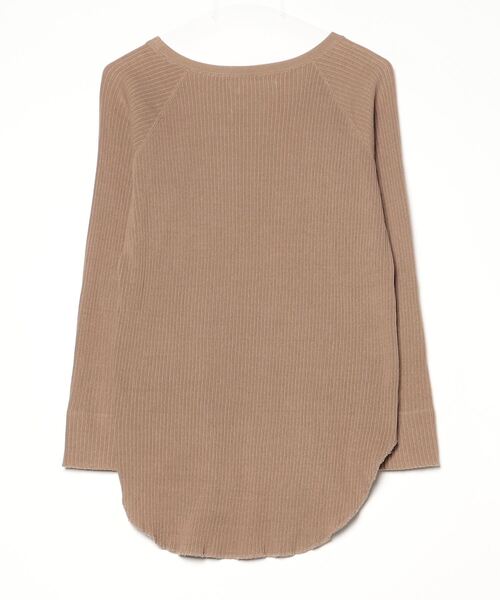 「MICA&DEAL」 長袖カットソー 36 ブラウン レディース_画像2