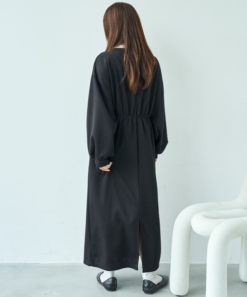 「mil」 長袖ワンピース X-SMALL ブラウン レディース_画像5