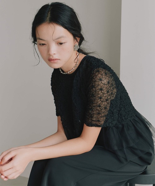 kaene（カエン） パンツドレス フルールチュールオールインワン「結婚