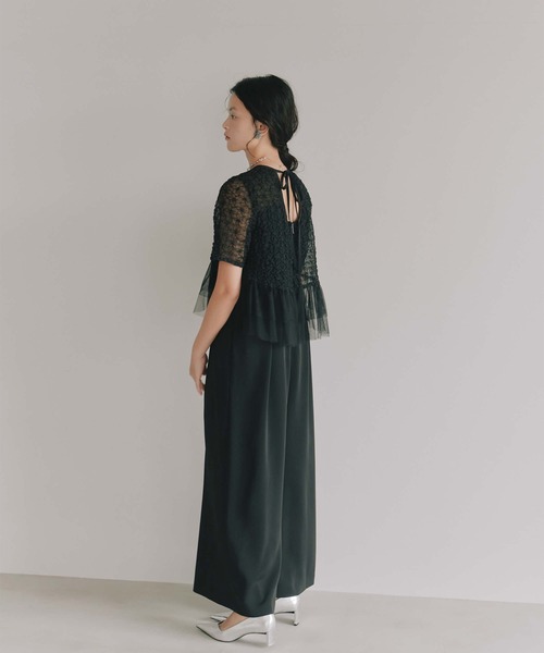 kaene（カエン） パンツドレス フルールチュールオールインワン「結婚