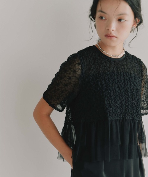 kaene（カエン） パンツドレス フルールチュールオールインワン「結婚