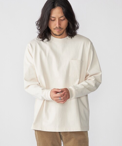 [SHIPS] футболка с длинным рукавом LARGE белый мужской 