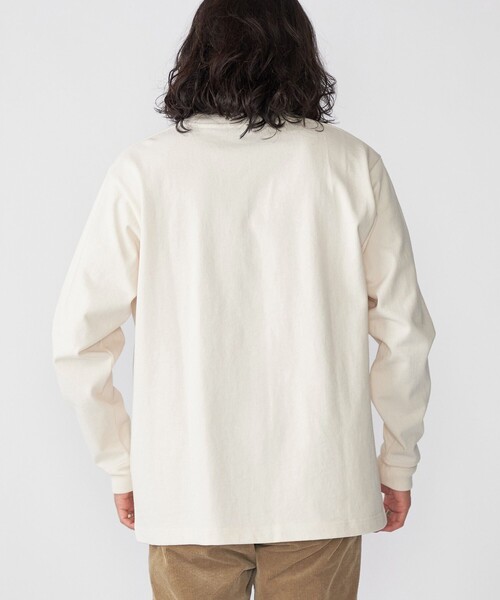 [SHIPS] футболка с длинным рукавом LARGE белый мужской 