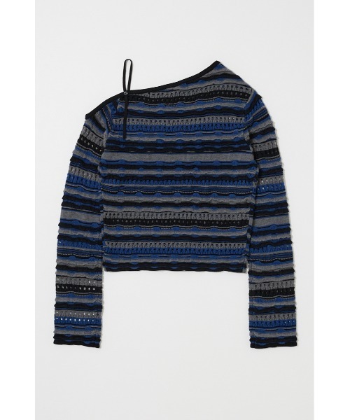MOUSSY（マウジー） ニット セーター 「26年SS新作」RANDOM STRIPE OFF