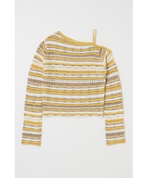 MOUSSY（マウジー） ニット セーター 「26年SS新作」RANDOM STRIPE OFF