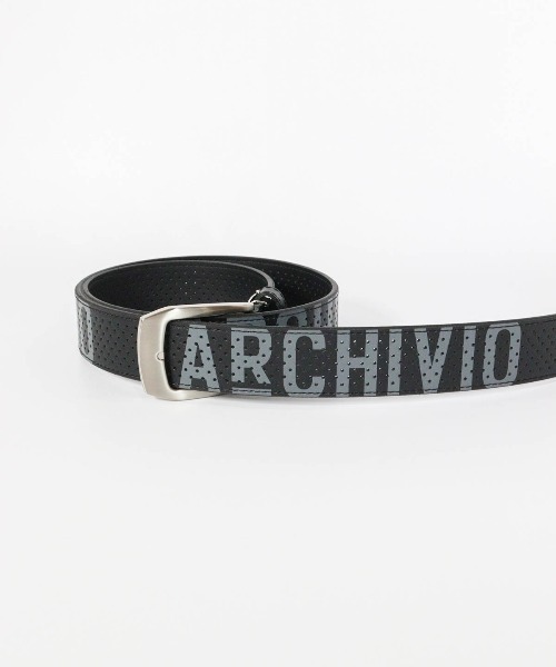 archivio ベルト ネイビー archivio（アルチビオ） ベルト 「MENS」ホールドットロゴベルト
