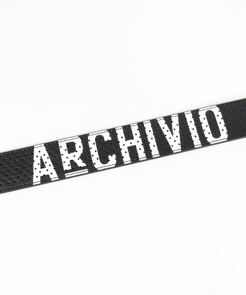 archivio（アルチビオ） ベルト 「MENS」ホールドットロゴベルト