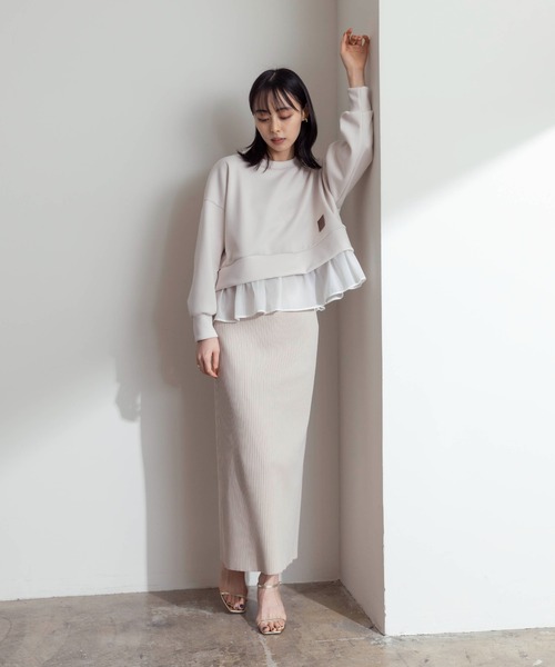 「Eimee Law」 長袖カットソー 38 ライトグレー レディース_画像3