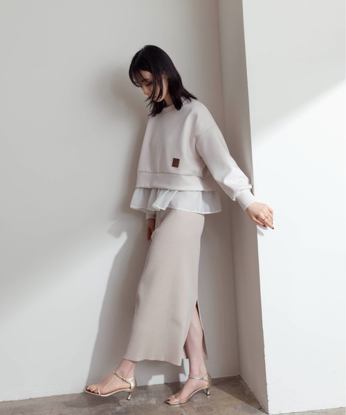 「Eimee Law」 長袖カットソー 38 ライトグレー レディース_画像5