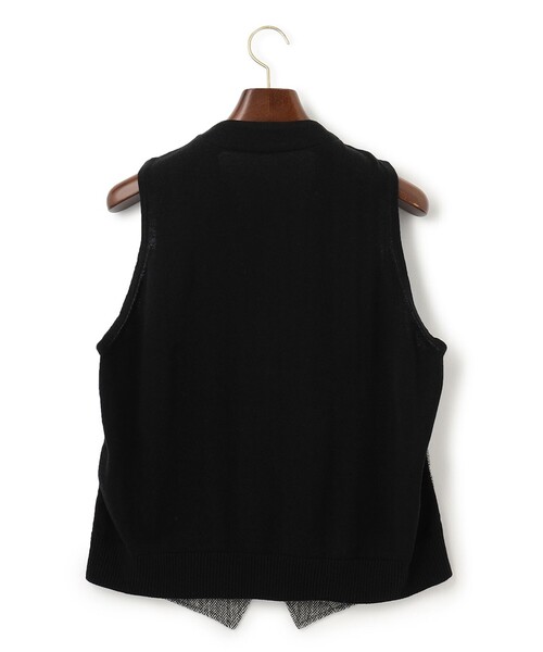 「J.PRESS」 ニットベスト MEDIUM ブラック メンズ_画像2